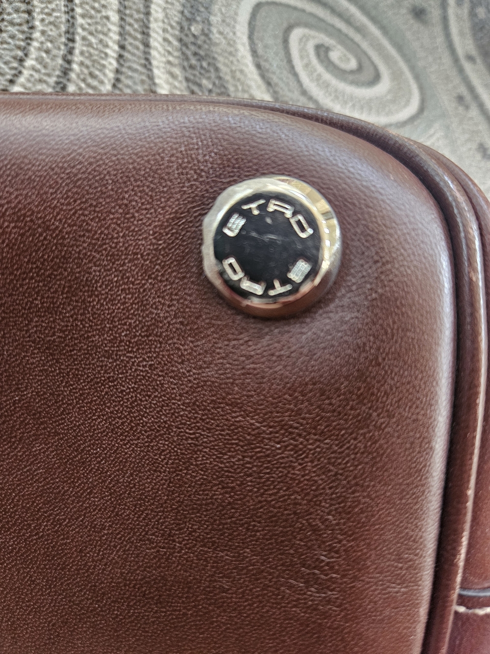 ETRO Milano Paisley Canvas & Leather Tote in Brown - Picture 8 of 10